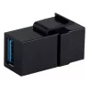 Keystone modulis ShiverPeaks S/CONN 08-10041 plakans melns USB A