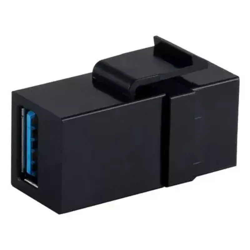 Keystone modulis ShiverPeaks S/CONN 08-10041 plakans melns USB A
