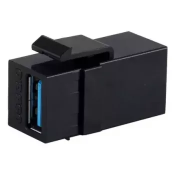 Keystone modulis ShiverPeaks S/CONN 08-10041 plakans melns USB A