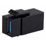Keystone modulis ShiverPeaks S/CONN 08-10041 plakans melns USB A