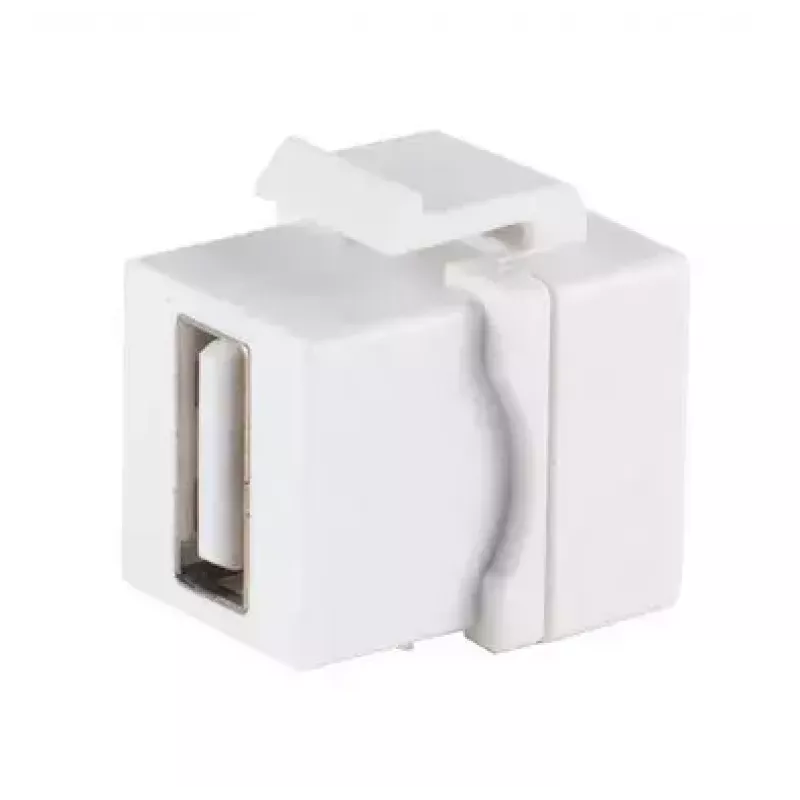 Keystone Module ShiverPeaks 08-10044 plakans balta USB A