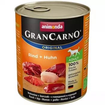 Animonda GranCarno Original Adult Beef & Chicken mitrā suņu barība pieaugušiem suņiem, 800 g