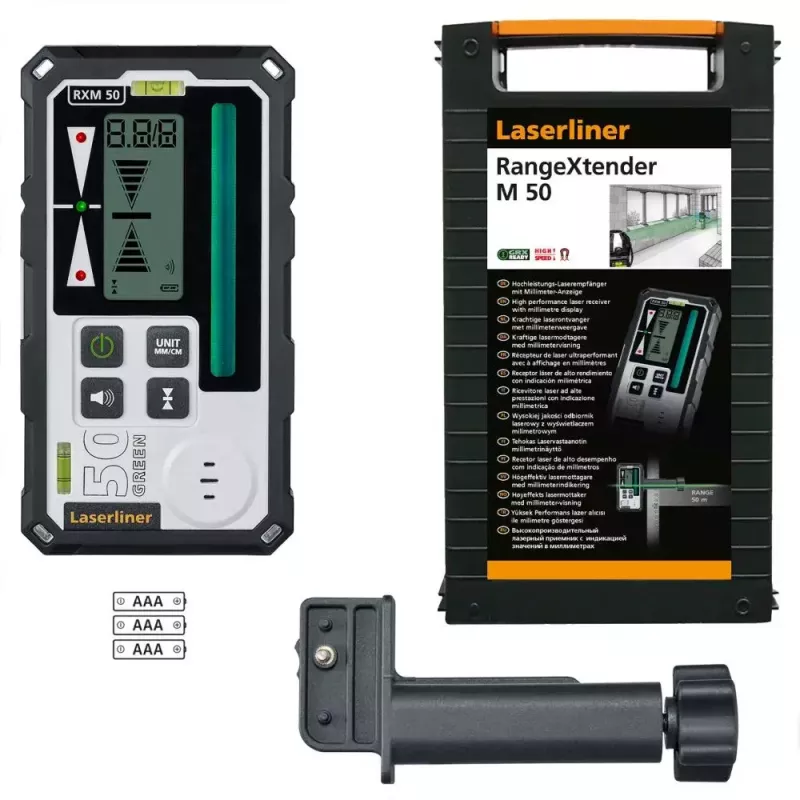 Lāzera attāluma mērītājs Laserliner RangeXtender M50 melns 50 m diapazons