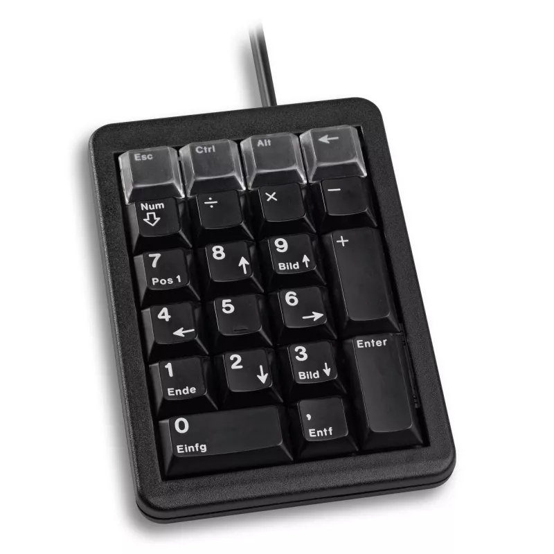 CHERRY G84-4700 KEYPAD Corded, USB, Melns (UK/US), USB, 21, Laptop/PC, 1.75 m, Melns