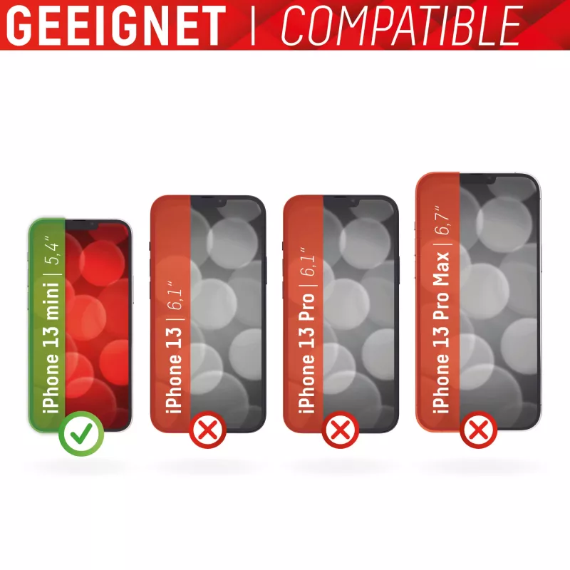 Displex Full Cover ekrāna aizsargs Apple iPhone 13 mini rūdīts stikls