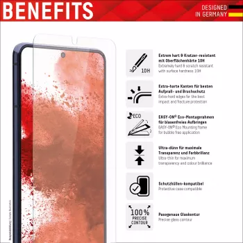 Displex ekrāna aizsargs + vāciņš Samsung Galaxy A53 5G rūdītajam stiklam