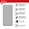 Displex privātuma ekrāna aizsargs (10H) Samsung Galaxy S22/S23, Eco montāžas rāmis, privātuma filtrs