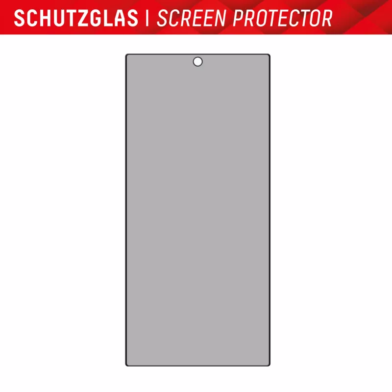 Displex Privātuma ekrāna aizsargs (10H) Samsung Galaxy S24 Ultra, Eco montāžas rāmis, privātuma filtrs