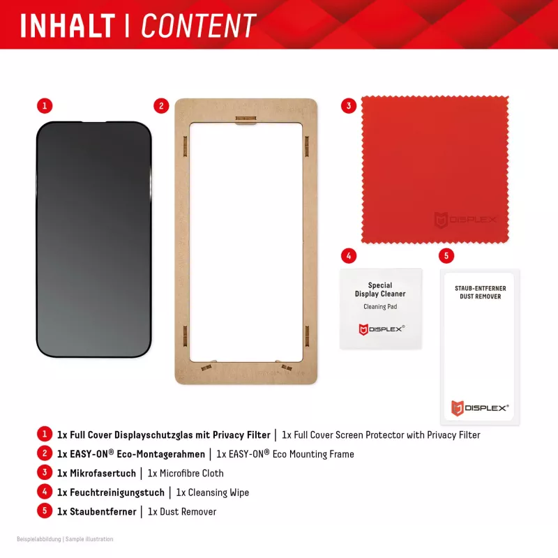 Displex Privātuma ekrāna aizsargs (10H) Samsung Galaxy S24 Ultra, Eco montāžas rāmis, privātuma filtrs
