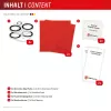 Displex Full Cover kameras objektīva aizsargstikls iPhone 15/15 Plus, 10H, pilna kameras aizsardzība, ātra uzstādīšana, 2 gab.