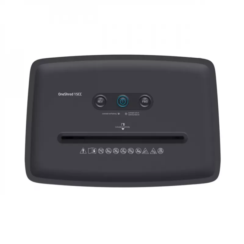 HP OneShred 15CC papīra smalcinātājs Daļiņu griezuma smalcināšana 65 dB 22 cm Balts