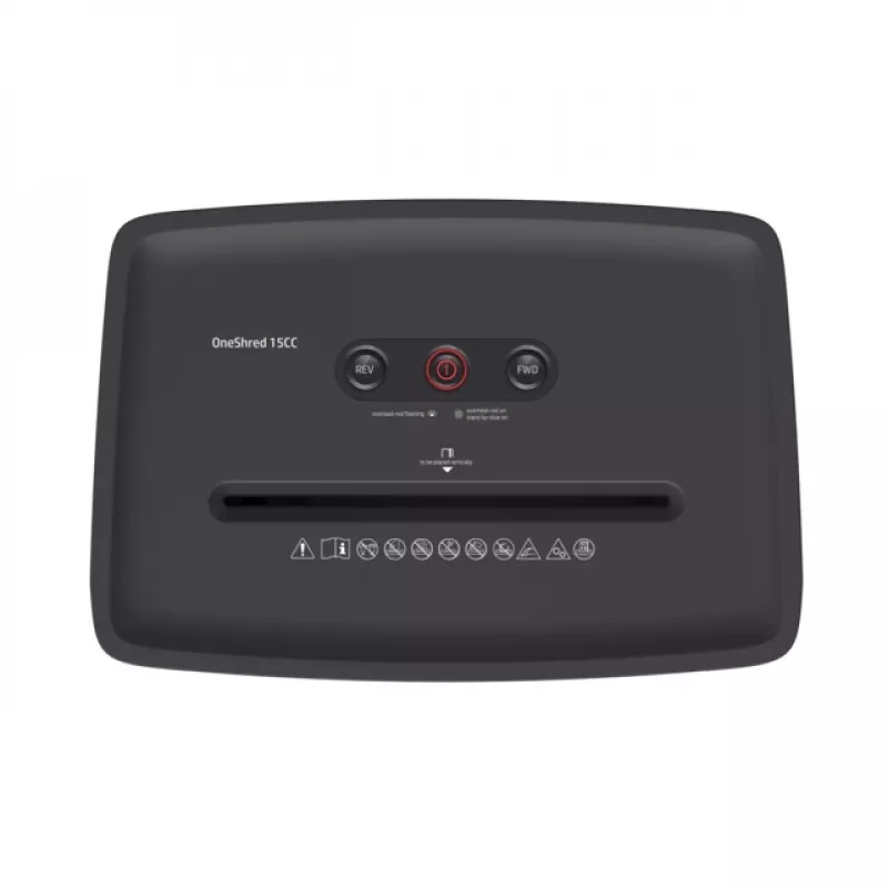 HP OneShred 15CC papīra smalcinātājs Daļiņu griezuma smalcināšana 65 dB 22 cm Balts