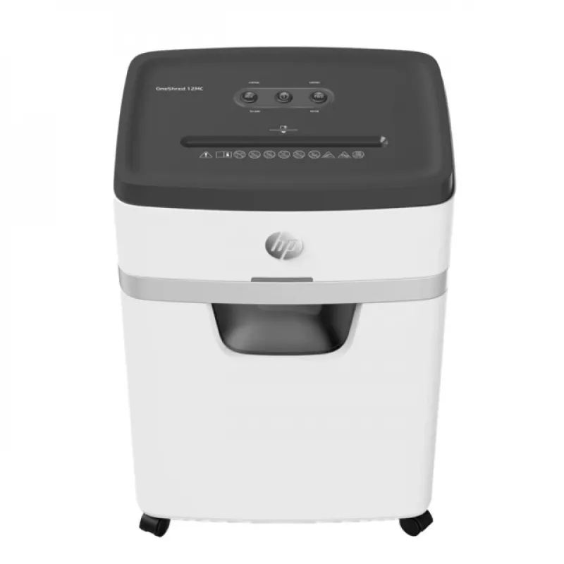Papīra smalcinātājs HP OneShred 12MC micro-cut 2x15 mm 12 lapu 25 L 65 dB 220 mm Balts