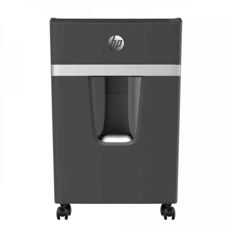 HP Pro Shredder 10MC papīra smalcinātājs, mikro griezuma smalcināšana, 55 dB, 22 cm, balts
