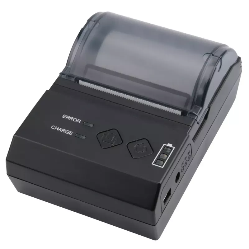 Etiķešu printeris Olympia NCP 58 Melns — bezvadu, darbināms ar baterijām, 200 x 200 DPI, 7.4 V LiPo, 114 × 80 × 50 mm