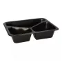 Papstar 96554 Vienreizējās pārtikas uzglabāšanas konteiners Melns PET 227x178x45mm