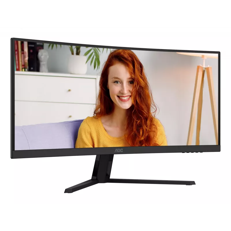 AOC B3 CU34B3E datora monitors 86.4 cm (34 collas) 3440 x 1440 pikseļi Wide Quad HD LED Melns