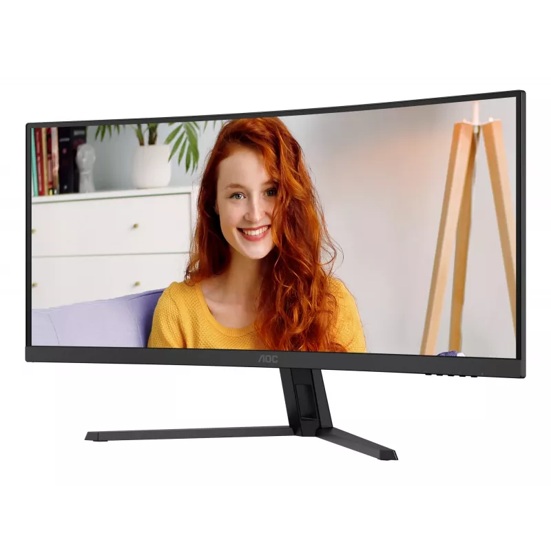 AOC B3 CU34B3E datora monitors 86.4 cm (34 collas) 3440 x 1440 pikseļi Wide Quad HD LED Melns
