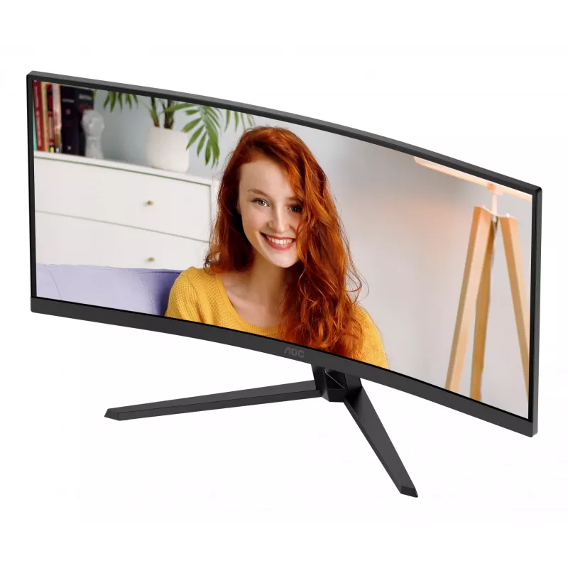 AOC B3 CU34B3E datora monitors 86.4 cm (34 collas) 3440 x 1440 pikseļi Wide Quad HD LED Melns