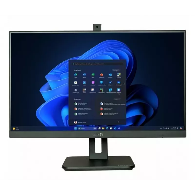 TERRA 1000035 Viss-vienā dators/darbstacija Intel® Core™ i5 i5-14500 68,6 cm (27 collas) 1920 x 1080 pikseļi 16 GB DDR5-SDRAM 1 TB SSD Windows 11 Pro Wi-Fi 6 (802.11ax) Melns