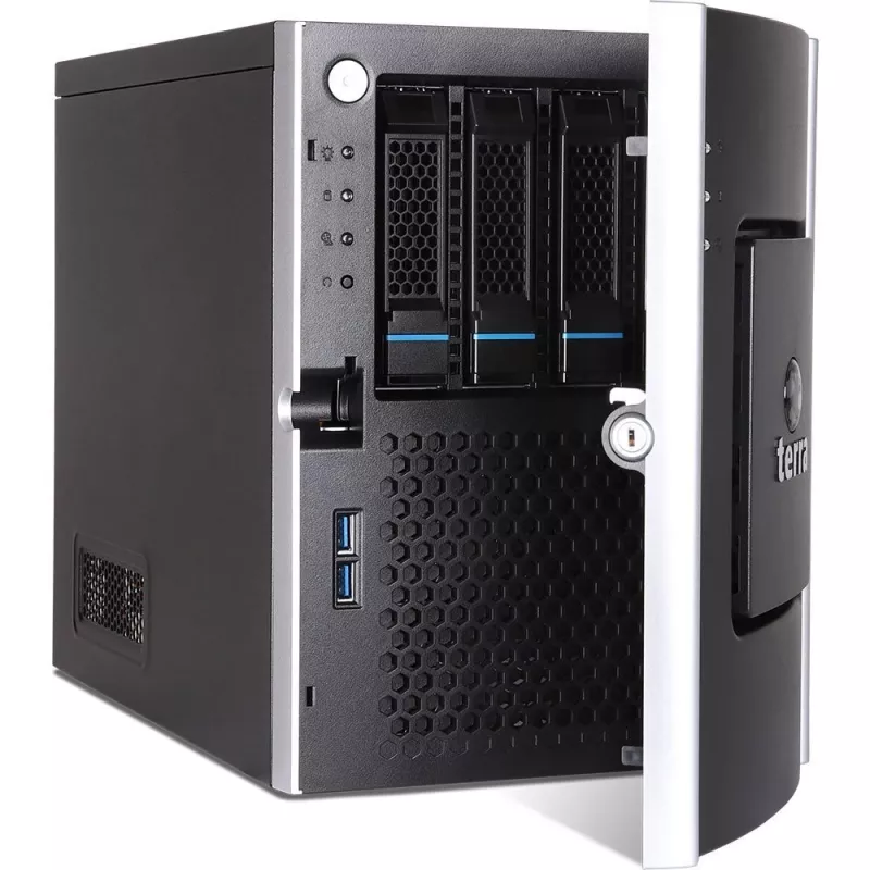 TERRA MINISERVER G6 E-2434/32/2x960/C/WS2025E, 3.4 GHz, E-2434, 32 GB, DDR5-SDRAM, 1.92 TB, Mini Tornis