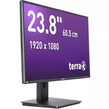 TERRA 3030250 datora monitors 60,5 cm (23,8 collas) 1920 x 1080 pikseļi Full HD LED melns