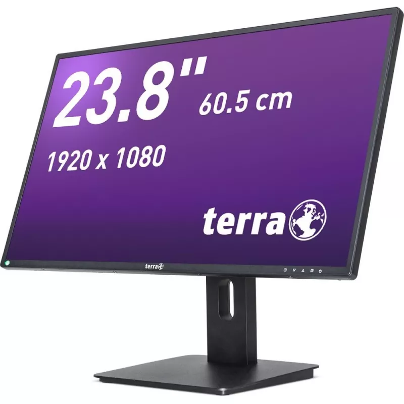 TERRA 3030250 datora monitors 60,5 cm (23,8 collas) 1920 x 1080 pikseļi Full HD LED melns