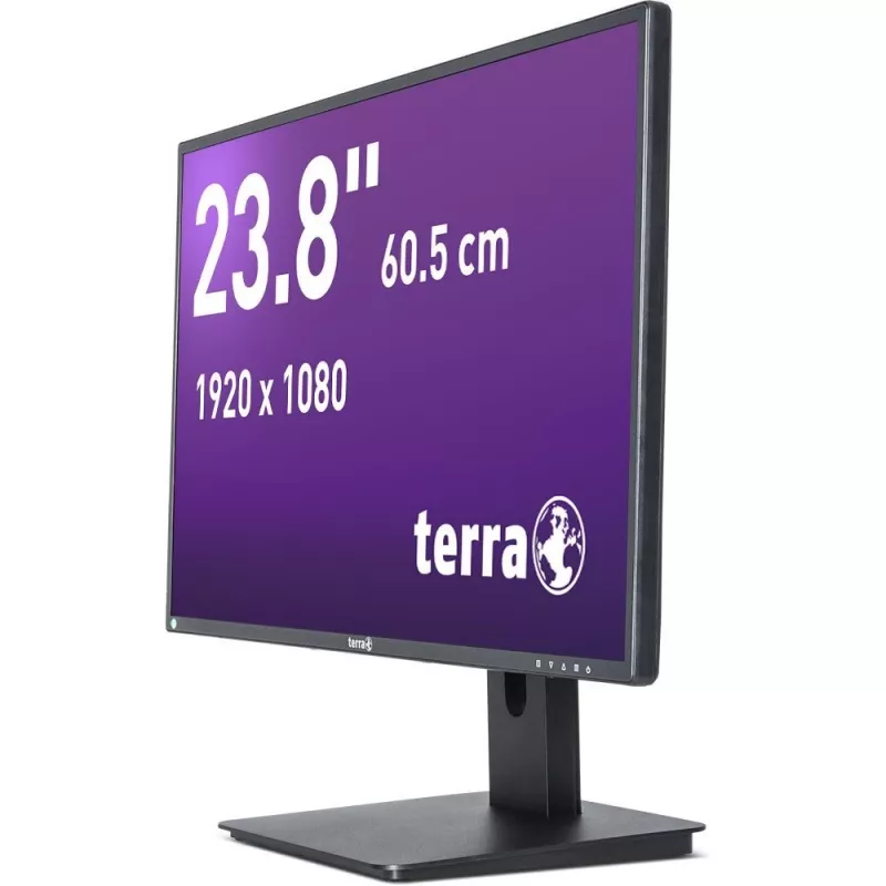 TERRA 3030250 datora monitors 60,5 cm (23,8 collas) 1920 x 1080 pikseļi Full HD LED melns
