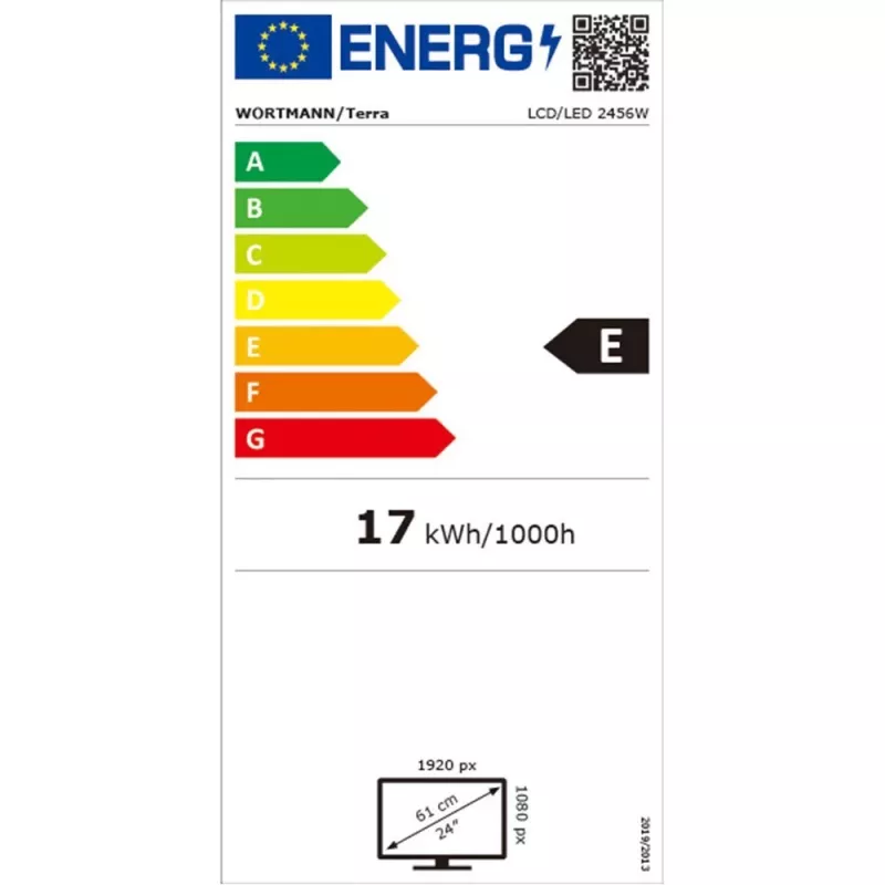 TERRA 3030250 datora monitors 60,5 cm (23,8 collas) 1920 x 1080 pikseļi Full HD LED melns