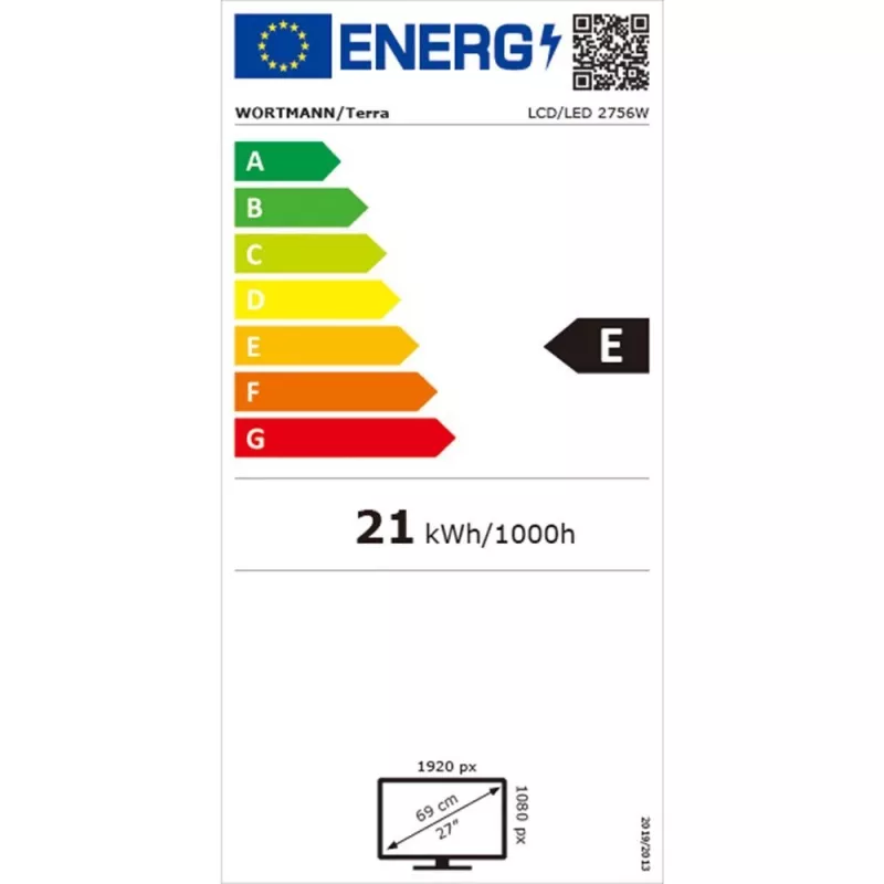 TERRA LCD/LED 2756W PV V4 melns GREENLINE PLUS datora monitors 68,6 cm (27 collas) 1920 x 1080 pikseļi Full HD melns
