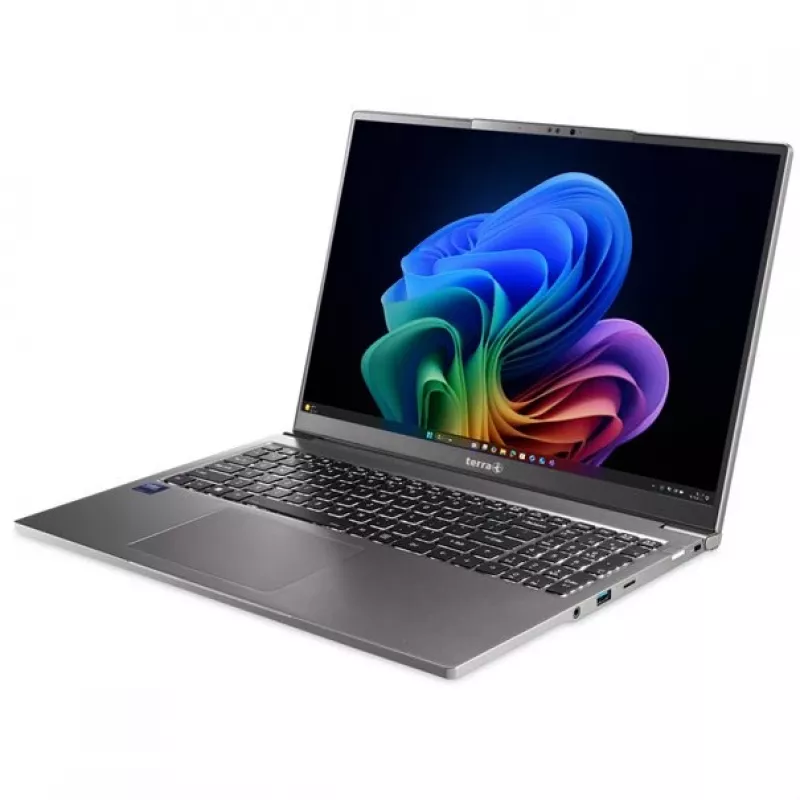 TERRA Mobile 1671L Copilot+ PC Intel Core Ultra 5 228V klēpjdators 40,6 cm (16 collas) WQXGA 32 GB DDR5-SDRAM 1 TB SSD Wi-Fi 7 (802.11be) Windows 11 Pro vācu pelēks