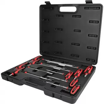L-Torx atslēgu komplekts KS Tools 151.8160 — 9 gab., hroma-vanādija tērauds, metāliska apdare