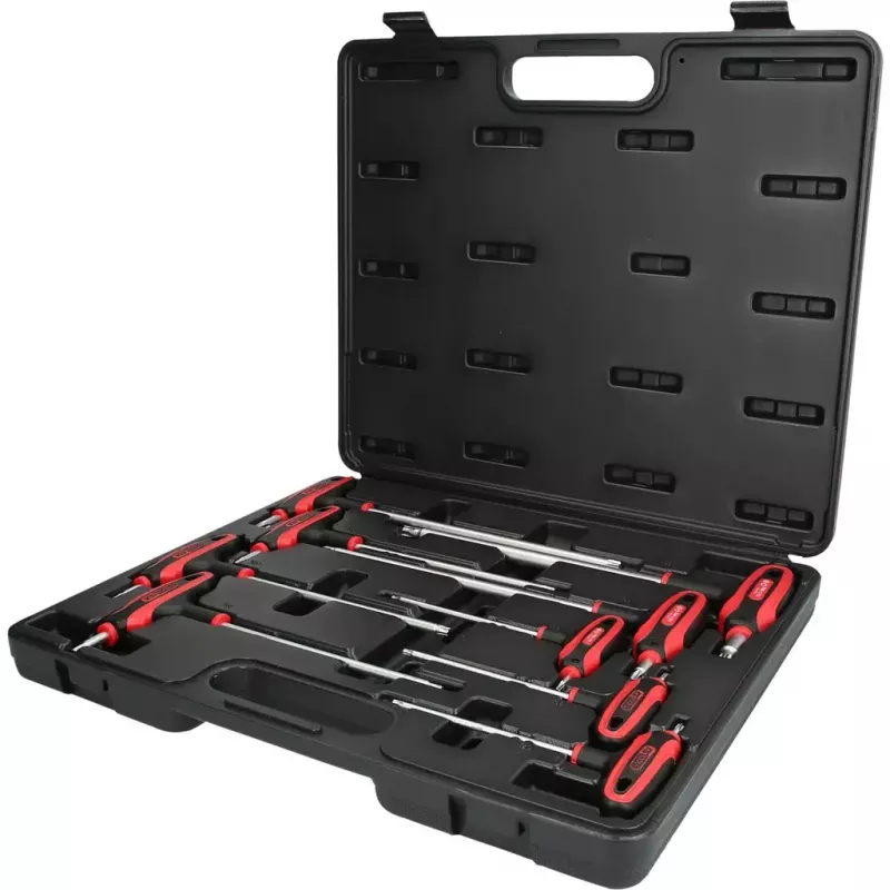 L-Torx atslēgu komplekts KS Tools 151.8160 — 9 gab., hroma-vanādija tērauds, metāliska apdare