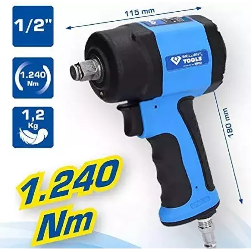 Triecienskrūvgriezis Brilliant Tools BT160400 710 N⋅m 1,2 kg