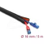 Kabeļu aizsarguzmava pašaizveroša divslāņu DELOCK 5 m × 16 mm, melna