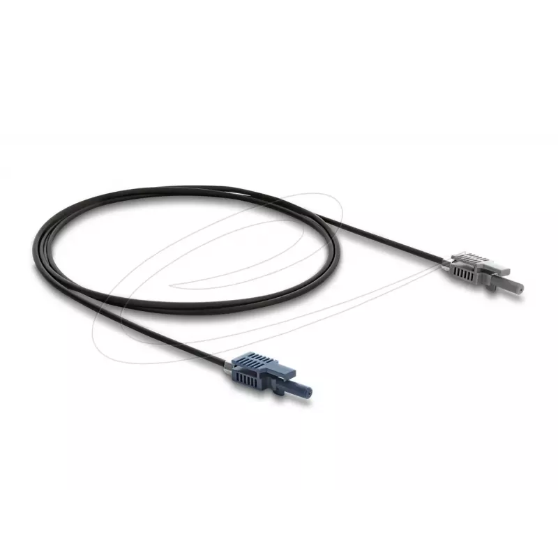 DELOCK optiskais adapteris 90998 daudzmodu POF kabelis 100 cm melns/pelēks
