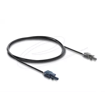DELOCK 90999 optiskās šķiedras adaptera kabelis, daudzmodu POF, 2 m, melns/pelēks