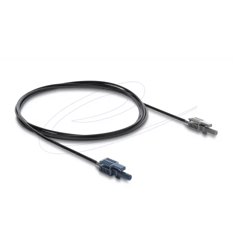 DELOCK 90999 optiskās šķiedras adaptera kabelis, daudzmodu POF, 2 m, melns/pelēks