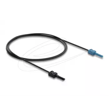 Šķiedru optikas adapteris DELOCK 91023 daudzmodu, plastmasas POF kabelis 1,0 m, melns/zils