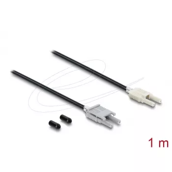 Fiber optic adaptera kabelis DELOCK 91027 multi-mode 100 cm Melns/pelēka, 1 pc
