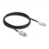 Fibre optic adaptera kabelis DELOCK 91028 multi-mode, 2 m, Melns/pelēka