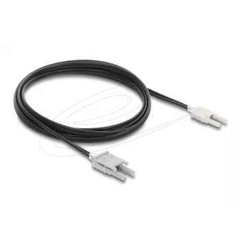 Fibre optic adaptera kabelis DELOCK 91028 multi-mode, 2 m, Melns/pelēka