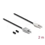 Fibre optic adaptera kabelis DELOCK 91028 multi-mode, 2 m, Melns/pelēka