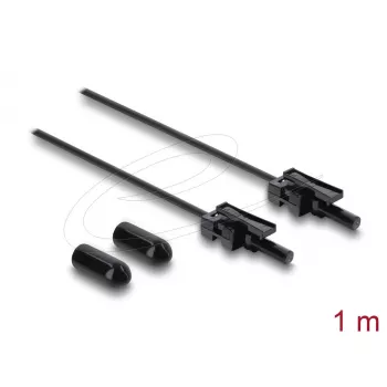 Šķiedru optikas adapteris DELOCK 91036 daudzmodu, melns, 100 cm kabelis, 1 gab.