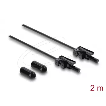 DELOCK plastmasas POF optiskās šķiedras kabelis HFBR 4532‑4532Z Simplex ST‑uz‑ST 2 m