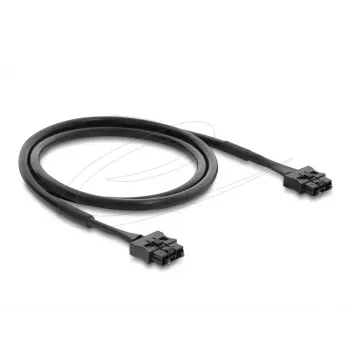 DELOCK optiskās šķiedras POF plastmasas servo pārlīkuma kabelis ST uz ST 1 m, melns