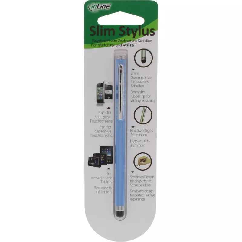 Stylus Pen InLine 55467B skārienekrāniem zils