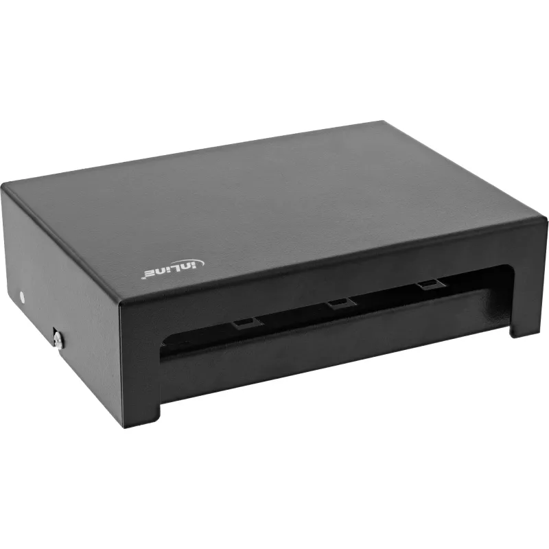 InLine Desktop Consolidation Point Box 8x Keystone RJ45, metāla, melns RAL9005
