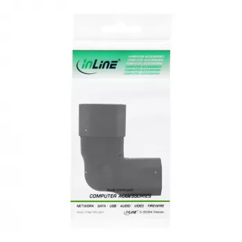 InLine Strāvas adapteris IEC 60320 C14/C13, pa kreisi/pa labi leņķveida, 3 kontaktu IEC ierīcei