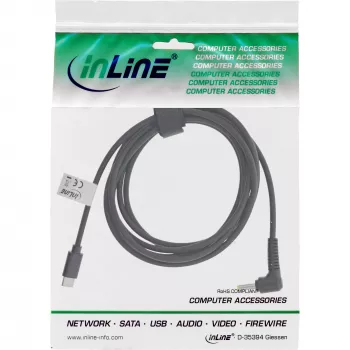 InLine USB-C uz BenQ/ASUS klēpjdatoru (apaļa/maza) uzlādes kabelis, 2 m